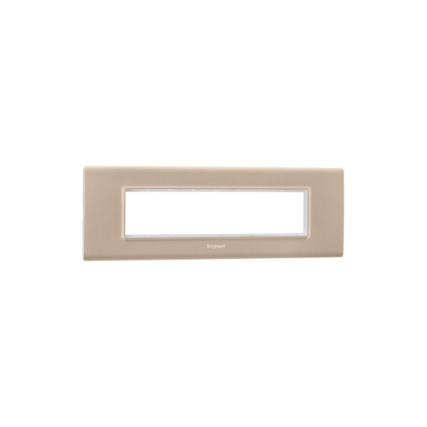 Allzy Cover Plate with Frame-8 Module-Horizontal-Aluminium Champagne Legrand 681349 lg 681349 web r qfjl0h7xlc03lsa6