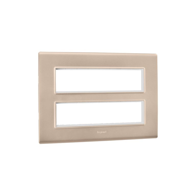 Allzy Cover Plate with Frame-16 Module-Aluminium Champagne Legrand 681353 lg 681353 web r 7zrakglkmdiorhkb