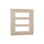 Allzy Cover Plate with Frame-18 Module-Aluminium Champagne Legrand 681354 lg 681354 web r sdxh8e6xyvyw1qho