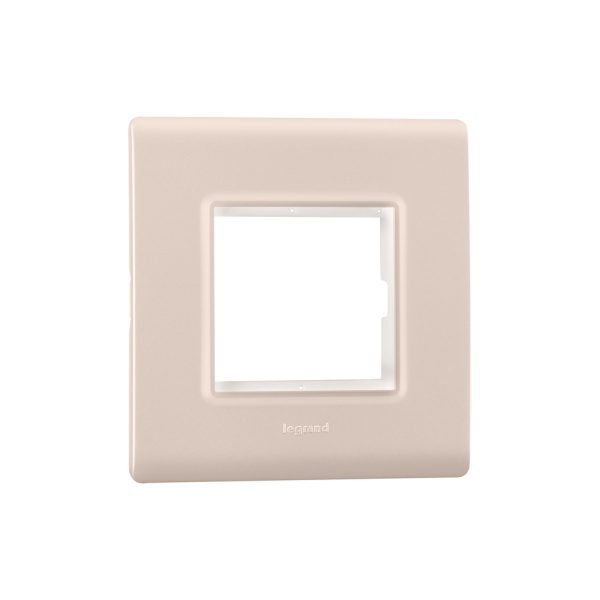 Allzy Cover Plate with Frame-2 Module-Rose Gold Legrand 681356 lg 681356 web r bx4tabb8dtacg8f4