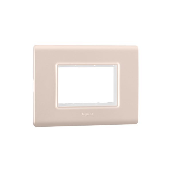 Allzy Cover Plate with Frame-3 Module-Rose Gold Legrand 681357 lg 681357 web r ehvvcybhufvu758q