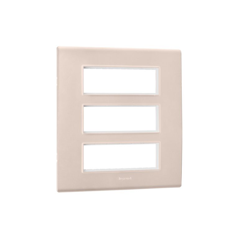 Allzy Cover Plate with Frame-18 Module-Rose Gold Legrand 681365 lg 681365 web r auos2m6wgmnrb3ao