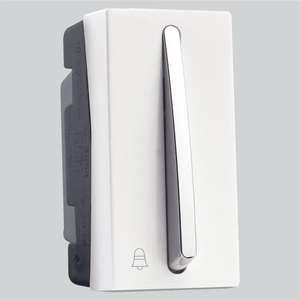 1M Bell Push Switch White Slimz Lisha 7402WH lisha special7 slimz bell push 10a 1m white 1678965685852 sku 2222 0