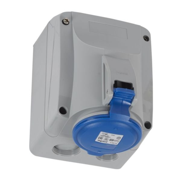 Surface mounting socket P17 IP44 200 250 V 32 A 2P E , 555254 Legrand lg 555254 web r