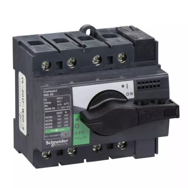 28901 | INS40 4P 40A - SWITCH DISCONNECTOR - Schneider Electric