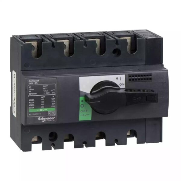 28911 | NON-AUTOMATIC SWITCH INTERPACT INS125 12 - Schneider Electric