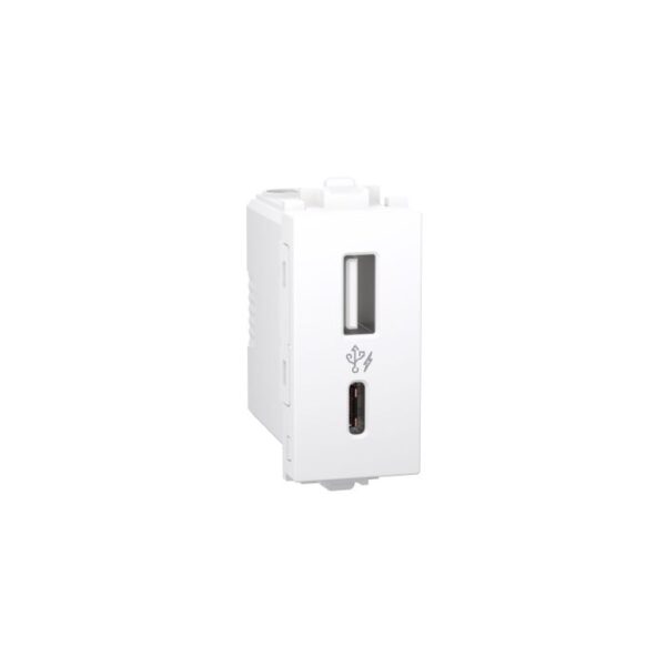 CPXACUSB1P1M_WE | 2.4A A+C USBCharger1M White - Schneider Electric