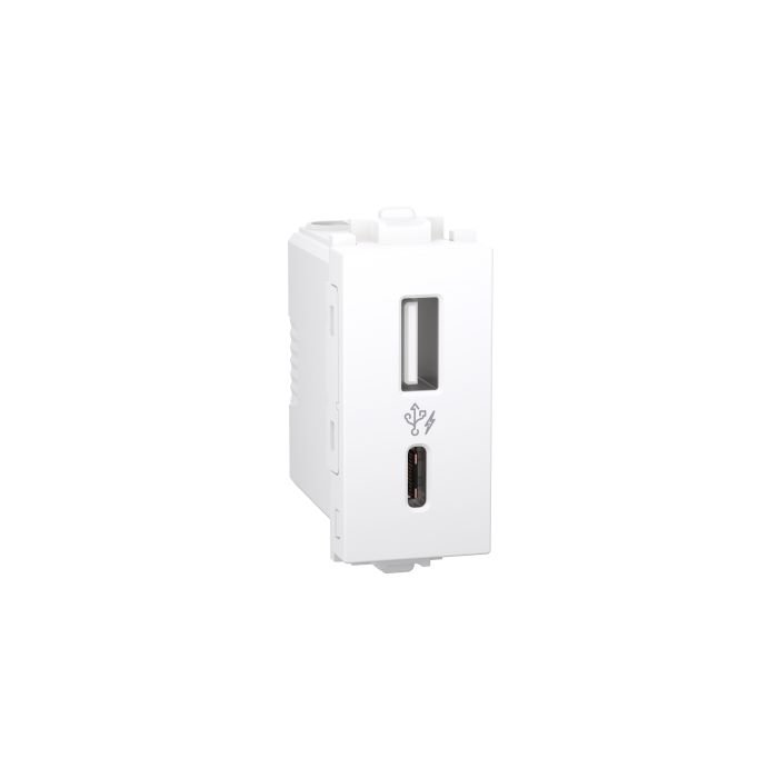 2_3.jpg CPXACUSB1P1M_WE | 2.4A A+C USBCharger1M White - Schneider Electric - Image 1