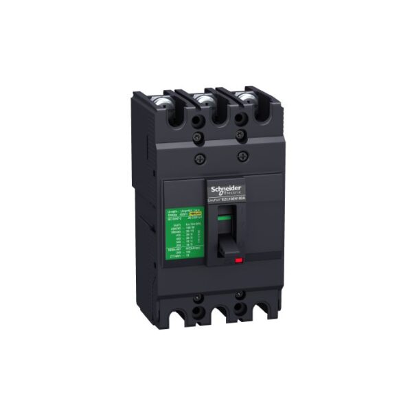 EZC100H3080 MG EZC100 H 30kA 3P 3T 80A Schneider Electric pole