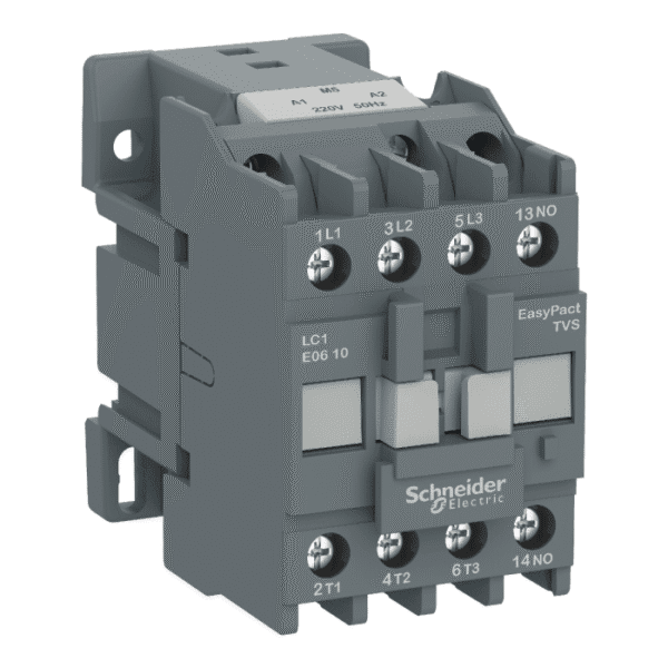 LC1E1201M5WB | EasyPact TVS contactor 3P(3 NO) - AC3 - 400 V 25A - 220 V AC coil wide range - Schneider Electric