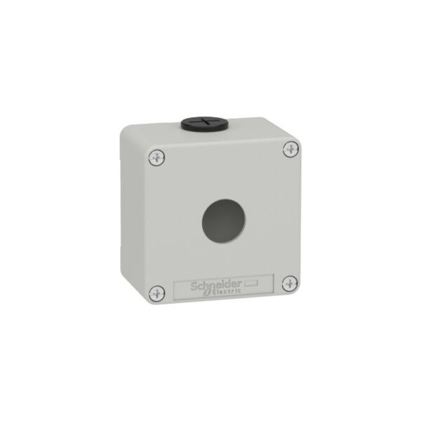 XAPD1201 | Empty Grey 1 Hole Control Box,1 Cut-Out 22Mm, 80 X 80 X 51,5, Ul Culus - Schneider Electric