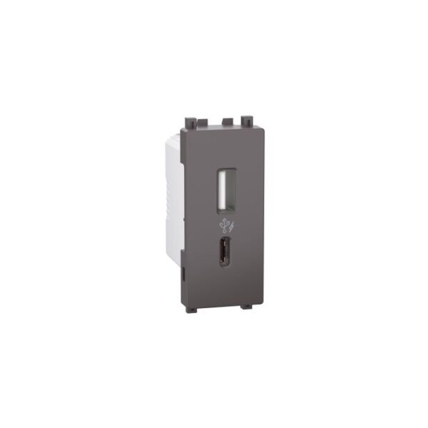 IN8431ACUSB_BZ | 2.4A 5V A+C Usb Charger,1 Module, Dg - Schneider Electric