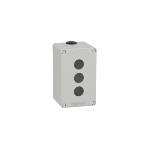 XAPD2503 | Empty Grey 3 Holes Control Box, 3 Cut-Outs 22Mm, 80 X 130 X 77, Ul Culus - Schneider Electric