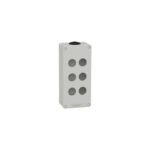 XAPD3206 | Empty Grey 6 Holes Control Box, 6 Cut-Outs 22Mm, 80 X 175 X 51,5 - Schneider Electric
