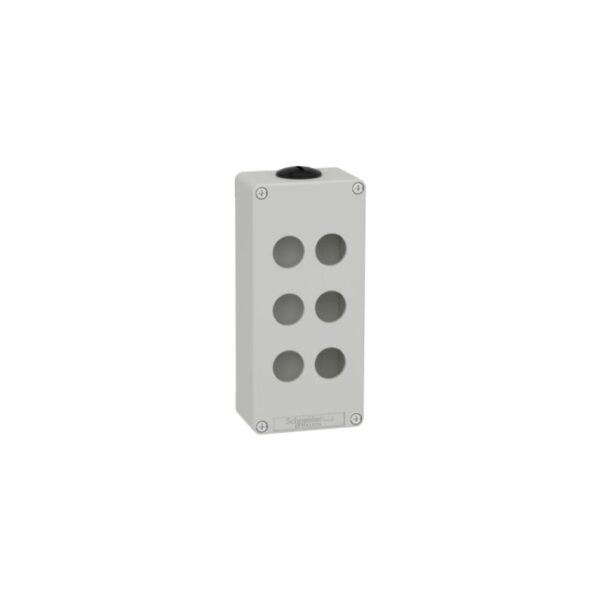 XAPD3206 | Empty Grey 6 Holes Control Box, 6 Cut-Outs 22Mm, 80 X 175 X 51,5 - Schneider Electric