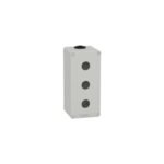 XAPD3503 | Empty Grey 3 Holes Control Box,3 Cut-Outs 22Mm, 80 X 175 X 77 - Schneider Electric