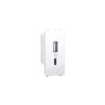 IN8431ACUSB_WE | 2.4A 5V A+C Usb Charger,1 Mod White - Schneider Electric