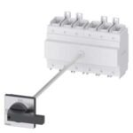 3LD2318-3VK11 | SENTRON, Switch disconnector 3LD, main switch, 6-pole, Iu: 160 A, Operating power / at AC-23 A at 400 V: 75 kW, floor mounting with door coupling, knob-operated mechanism, black, 4-hole mounting of the handle - Siemens