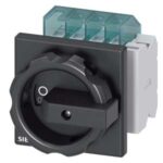 3LD2003-1TP51 | SENTRON, Switch disconnector 3LD, main switch, 3-pole, Iu: 16 A, Operating power / at AC-23 A at 400 V: 7.5 kW, front-mounted, 1 NC, 1 NO, rotary operating mechanism, black, 4-hole mounting of the handle - Siemens