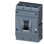 3VA1580-6MH32-0AA0 | circuit breaker 3VA1 IEC Frame 1000 breaking capacity class H Icu=70 kA @ 415 V 3-pole, starter protection TM120M, AM, In=800 A without overload protection short-circuit protection Ii=6...12 x In nut keeper kit - Siemens