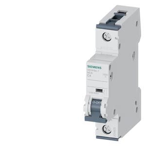 G_I202_XX_87656i.jpg 5SY4104-7 | Miniature circuit breaker 230/400 V 10kA, 1-pole, C, 4A, D=70 mm - Siemens - Image 1
