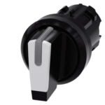3SU1002-2BL60-0AA0 | Selector switch, illuminable, 22 mm, round, plastic, white, selector switch, short, 3 switch positions I-O-II, latching, actuating angle 2x45°, 10:30h/12h/13:30h - Siemens
