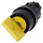 3SU1000-4JC01-0AA0 | Key-operated switch O.M.R, 22 mm, round, plastic, lock number 73033, yellow, with 2 keys, 2 switch positions O<I, momentary contact type, Actuating angle 45°, 10:30h/12h, Key removal O - Siemens