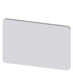 3SU1900-0AD81-0AA0 | Labeling plate for snapping on or gluing on label holder, Label size 17.5 x 27 mm, silver label, black font, without inscription, for self-labeling - Siemens
