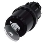 3SU1000-5BC01-0AA0 | Siemens keyswitch, C, 22 mm, round, plastic, lock number S-10-CG, with 2 keys, 2 switch positions O<I, momentary contact type, actuating angle 45°, 10:30h/12h, key removal O - Siemens