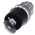 3SU1050-5QF11-0AA0 | Siemens keyswitch, B, 22 mm, round, metal, shiny, lock number E1 (VW), without key, 2 switch positions O-I, latching, actuating angle 90°, 10:30h/13:30h, key removal O+I - Siemens