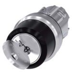 3SU1050-4BF11-0AA0 | RONIS key-operated switch, 22 mm, round, metal, shiny, lock number SB30, with 2 keys, 2 switch positions O-I, latching, actuating angle 90°, 10:30h/13:30h, key removal O+I, possible special locks: SB31, 421, 455 - Siemens