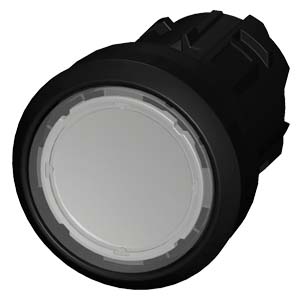 G_IC03_XX_07901i.jpg 3SU1000-0AB70-0AA0 | Pushbutton, 22 mm, round, plastic, clear, pushbutton, flat momentary contact type - Siemens - Image 1