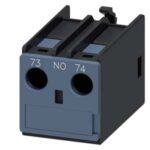 3RH2911-1AA10 | auxiliary switch, on the front, 1 NO, 73/74, current path: 1 NO, cable entry from the top, screw terminal, for contactors 3RT2 and contactor relays 3RH2 - Siemens
