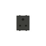 AAXY2005NS | Socket Outlet With Shutters, Opale, 3 Pin, 6A, Charcoal Grey - Schneider Electric