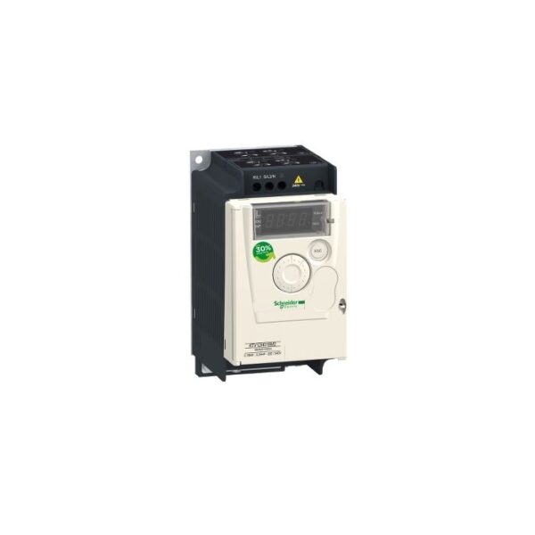 ATV12H037M3 Variable speed drive ATV12 0.37kW 0.55hp 200.240V 3ph with heat sink Schneider Electric atv12h037m3