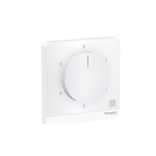E8331FR350_WE_G8 | Fan Regulator, Avataron, 5 Steps 360 Degree, White - Schneider Electric