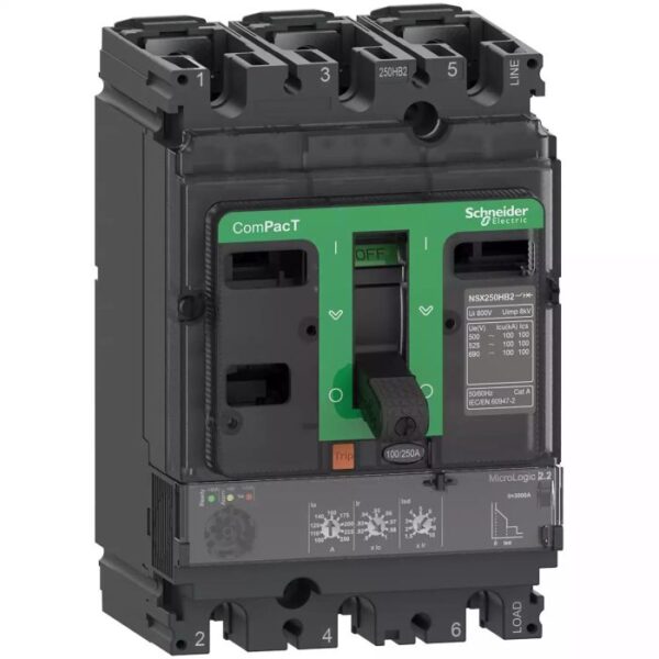 C25W32D250 NSX250HB2 100kA AC 3P 250A 2.2 Schneider Electric c25w32d250