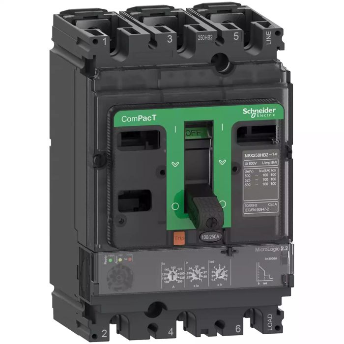 c25w32d250.jpg C25W32D250 NSX250HB2 100kA AC 3P 250A 2.2 Schneider Electric c25w32d250