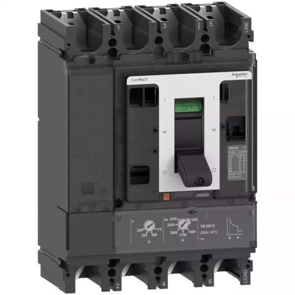 C40F4TM250D1 NSX400F 36kA DCPV 4P4D 250A TMD Schneider Electric c40f4tm250d1