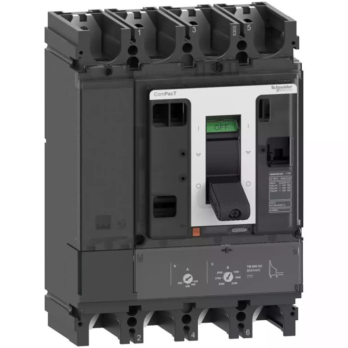 c63f4tm600d.jpg C63F4TM600D NSX630F 36kA DC 4P 600A TMD Schneider Electric c63f4tm600d