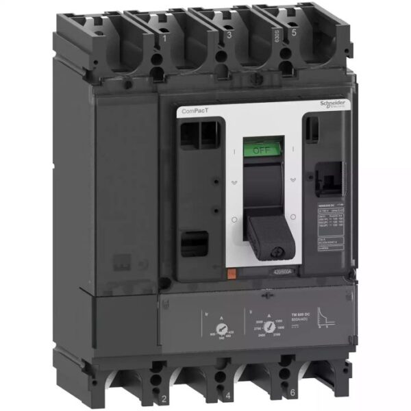 C63S4TM600D NSX630S 100kA DC 4P 600A TMD Schneider Electric c63s4tm600d