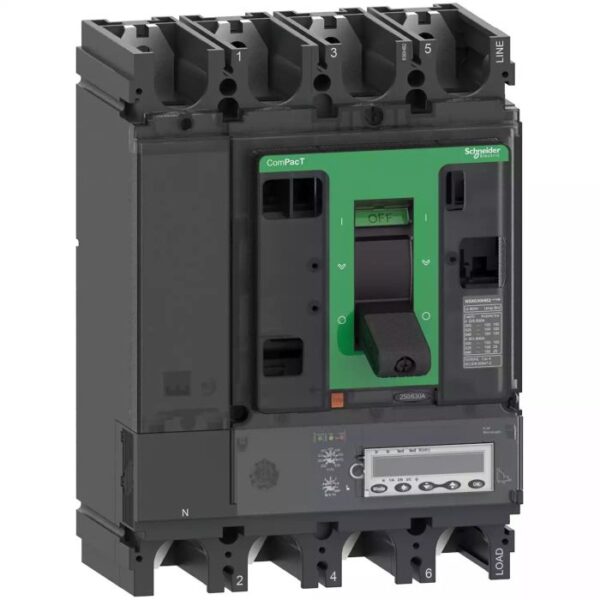 C63V46E630 NSX630HB1 75kA AC 4P 630A 6.3E Schneider Electric c63v46e630