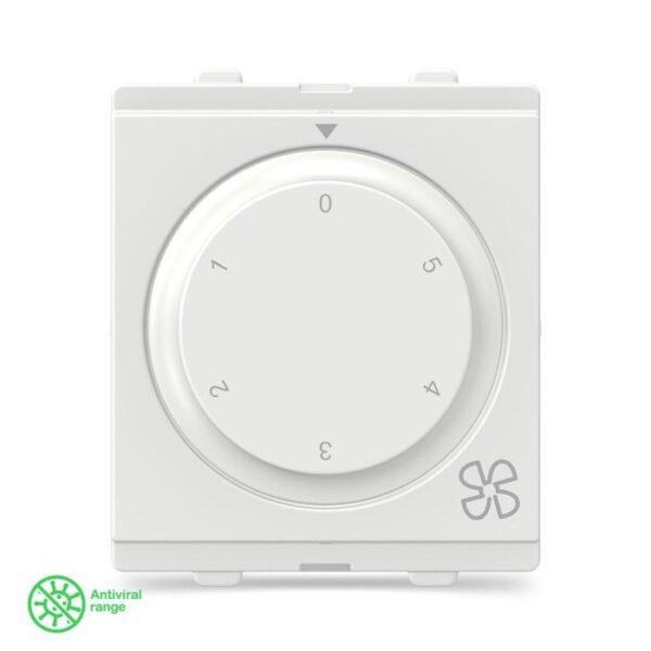 CPX5STFAN2M_WE | ClipsalX Antiviral- 5 Step Fan Regulator (2M) - Schneider Electric
