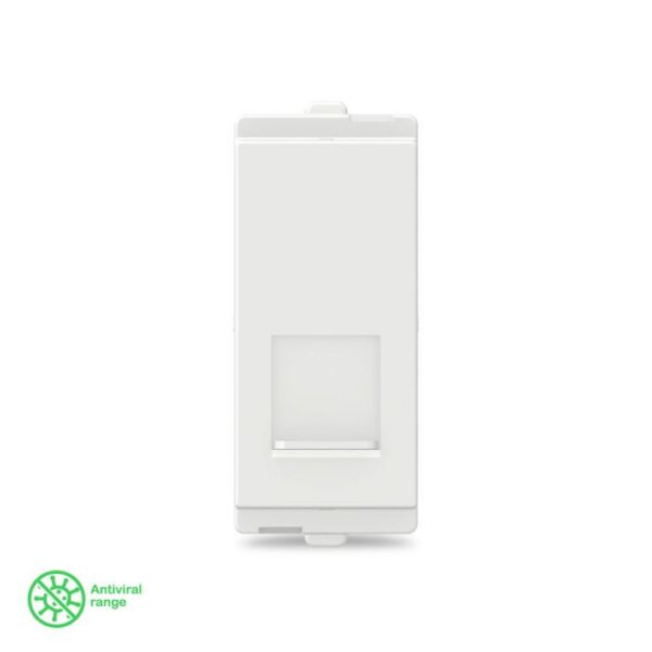 CPXRJ11_1M_WE | ClipsalX Antiviral-RJ11 Tel Outlet with Shutter - Schneider Electric