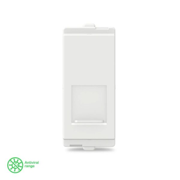 CPXRJ451M_WE | ClipsalX Antiviral RJ45 Data Outlet with Shutter - Schneider Electric