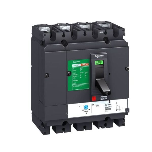 LV510344 Easypact 50A, 36Ka, 4Pole Mccb Schneider Electric cvs 4pole