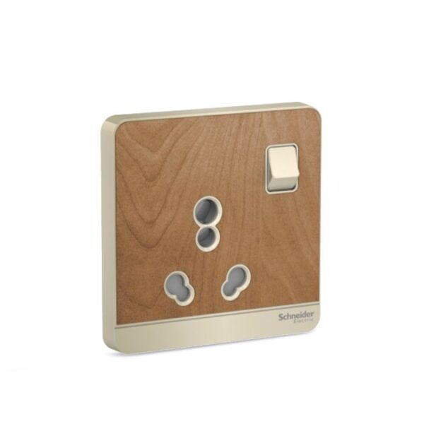 E8315_16_WD | Avataron-6/16A Switched Socket, Wd - Schneider Electric