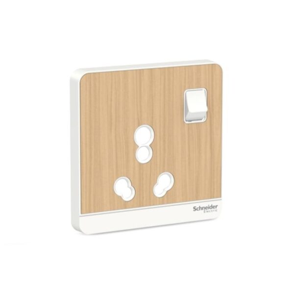 E8315C_16_LW | Avataron-6/16A Switched Socket Cover, Lw - Schneider Electric