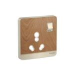 E8315C_16_WD | Avataron-6/16A Switched Socket Cover, Wd - Schneider Electric