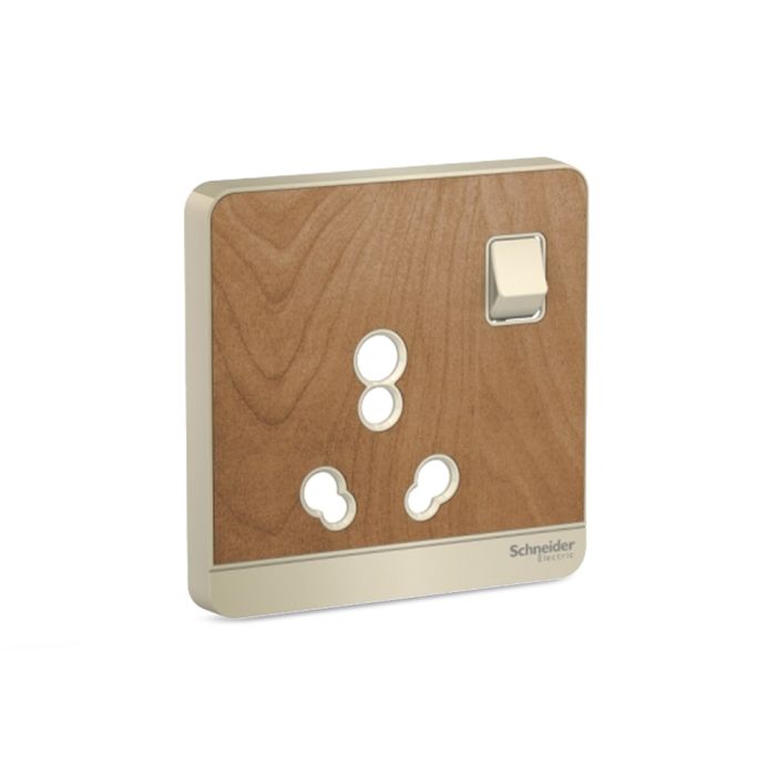 e8315c_16_wd_01.jpg E8315C_16_WD | Avataron-6/16A Switched Socket Cover, Wd - Schneider Electric - Image 1